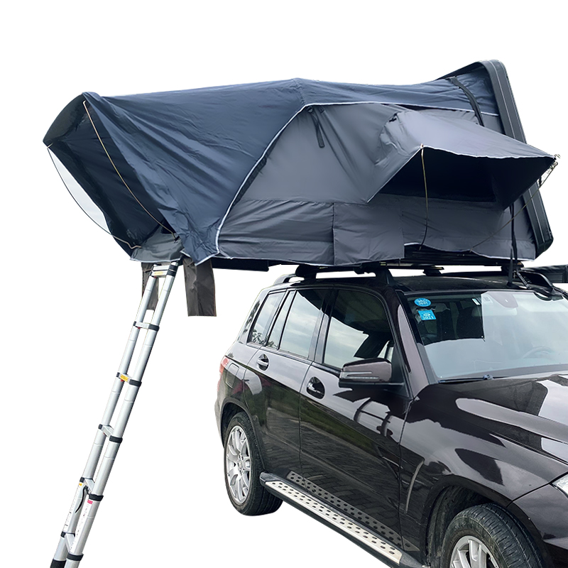 Aluminum hard shell roof top tent